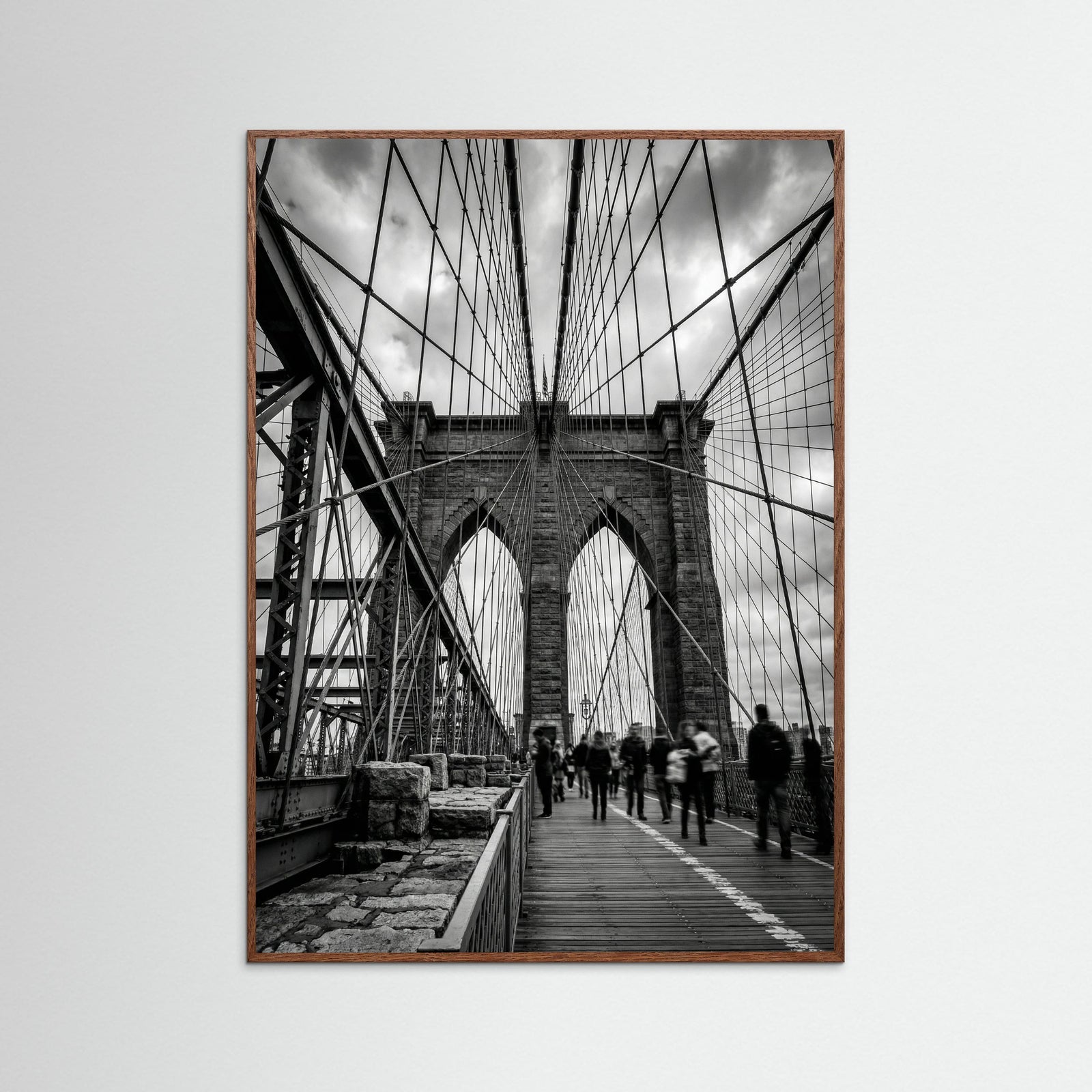 Oak Dark Manhattan Bridge View