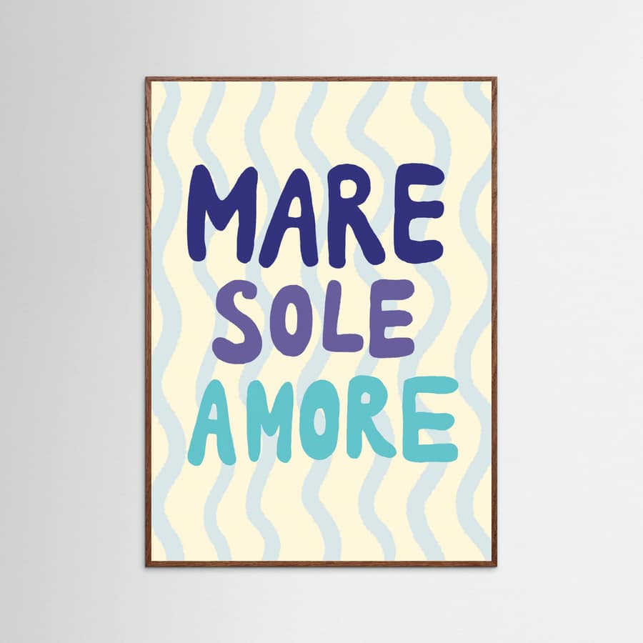 Affiche Mare Sole Amore – affiche et impression d’art