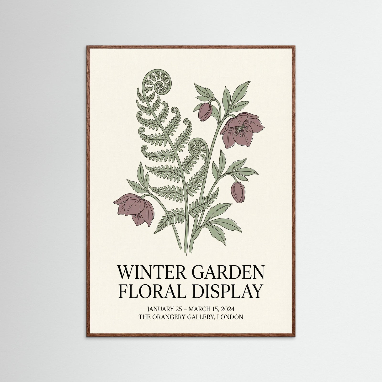 Oak Dark Matisse Botanical Bloom