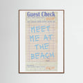 Plakat Meet Me At the Beach   Blue – plakat i druk artystyczny