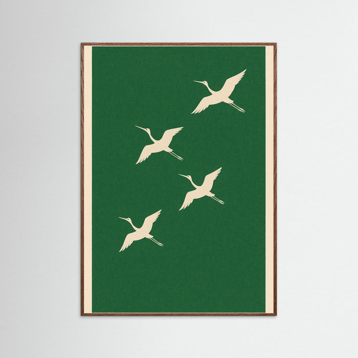 Oak Dark Minimal Green Abstract