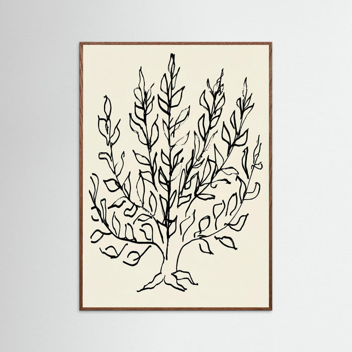 Oak Dark Minimalist Bush