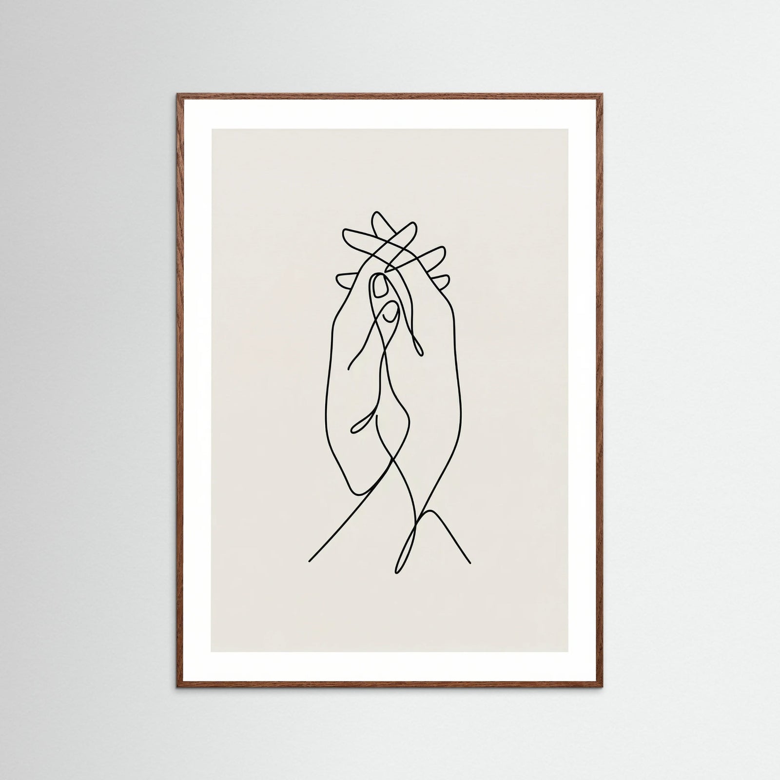 Oak Dark Minimalist Embrace