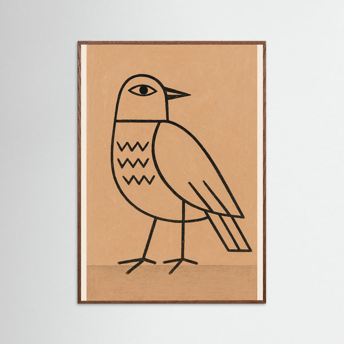 Oak Dark Minimalist Figure