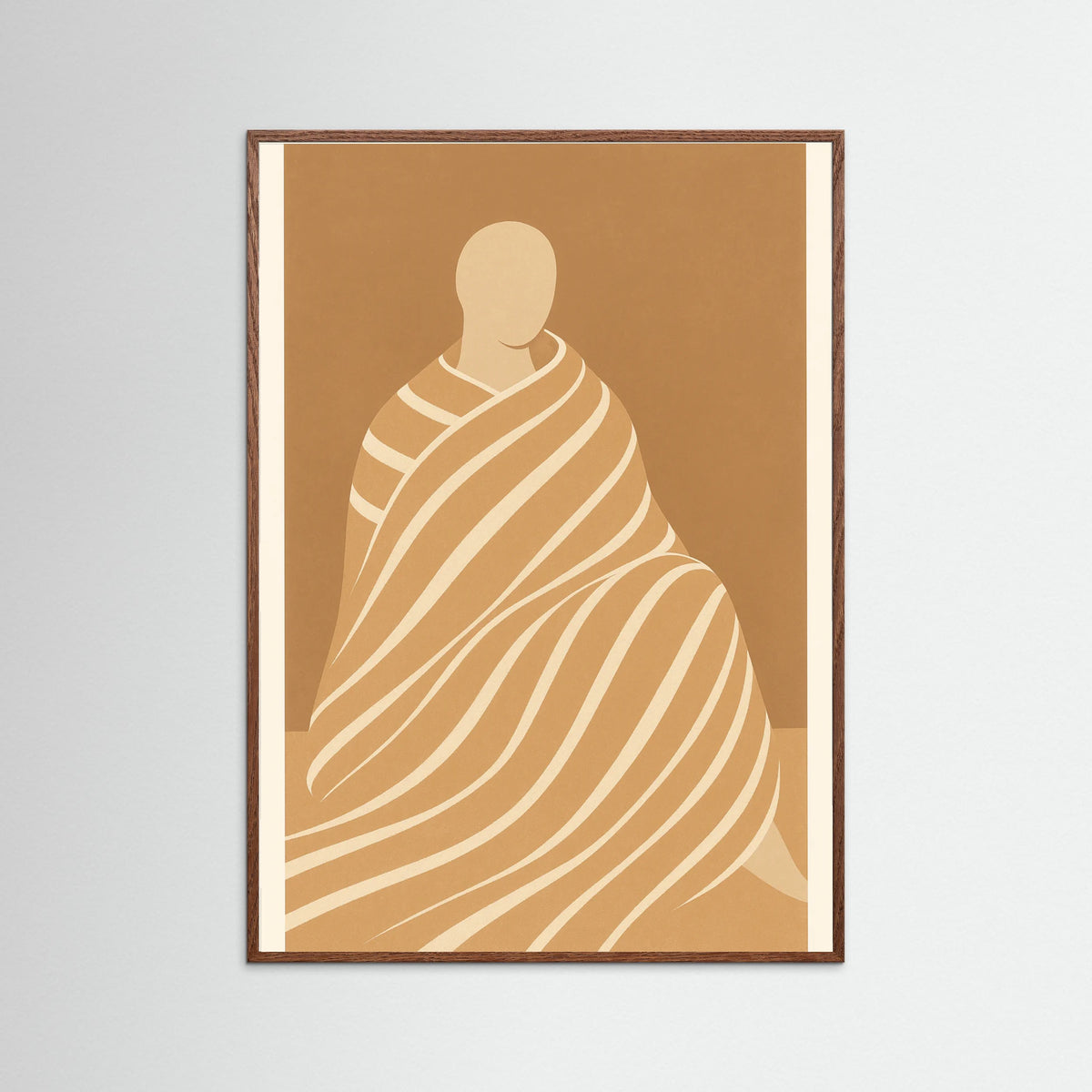 Oak Dark Minimalist Figures