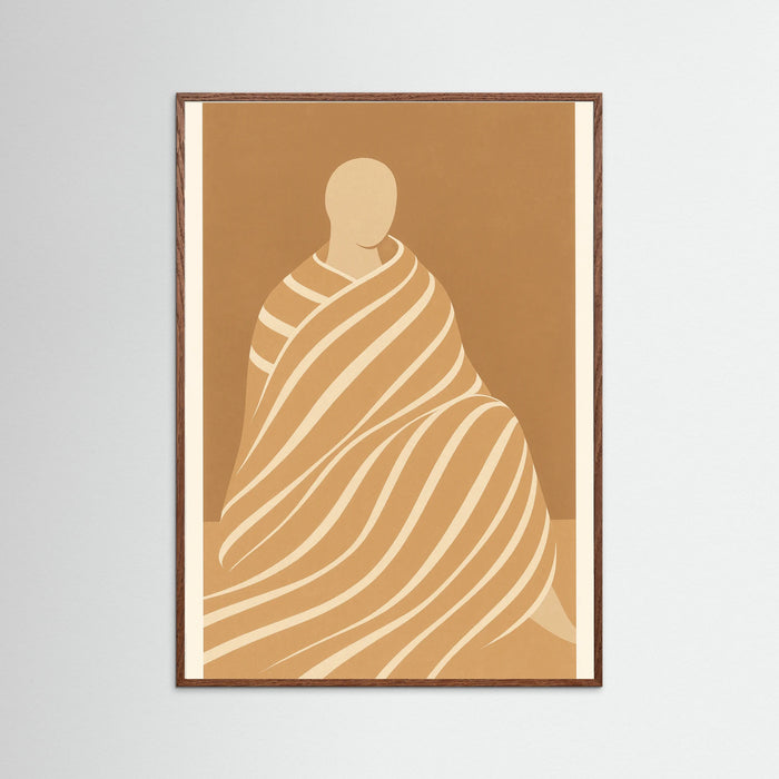 Oak Dark Minimalist Figures