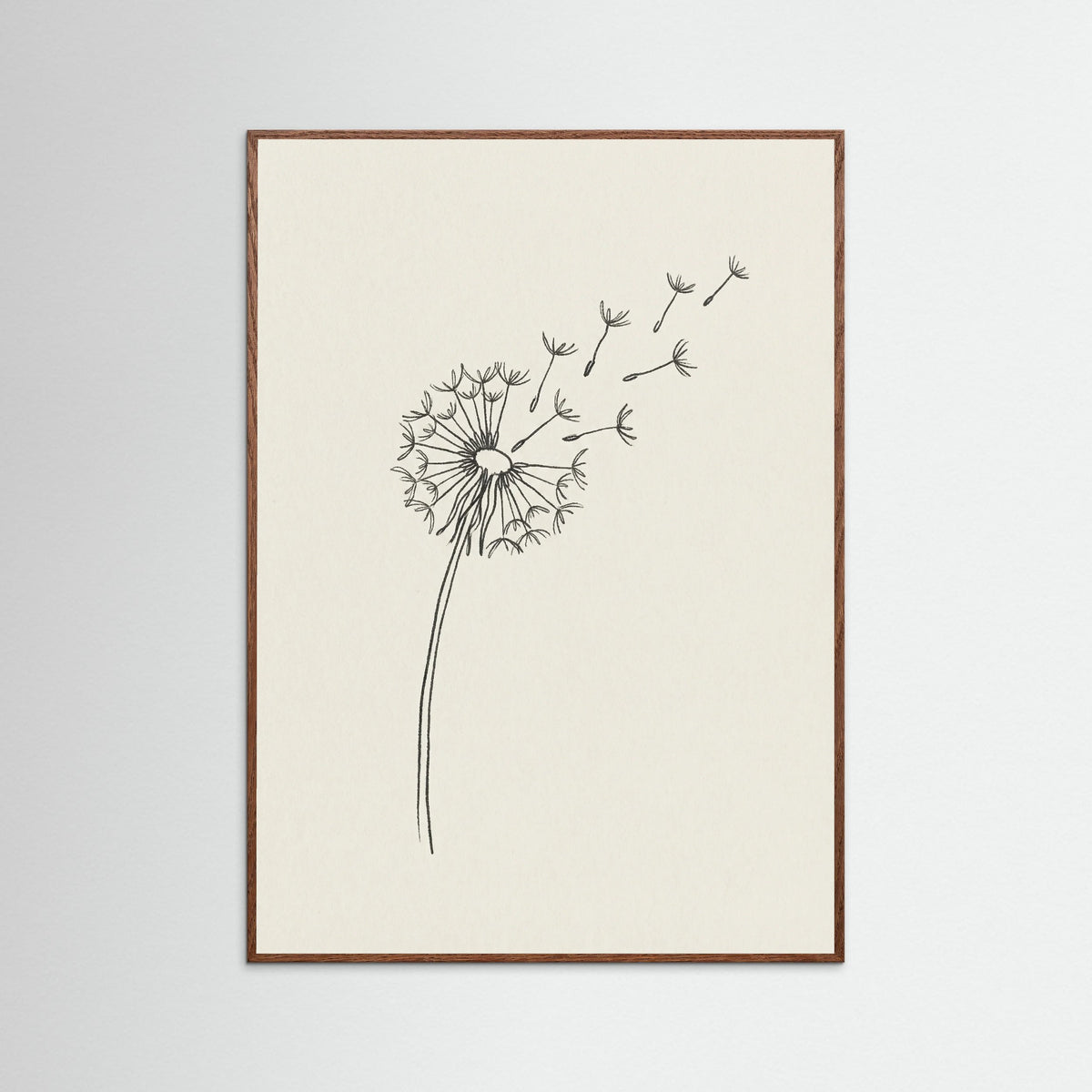 Oak Dark Minimalist Peace Dove