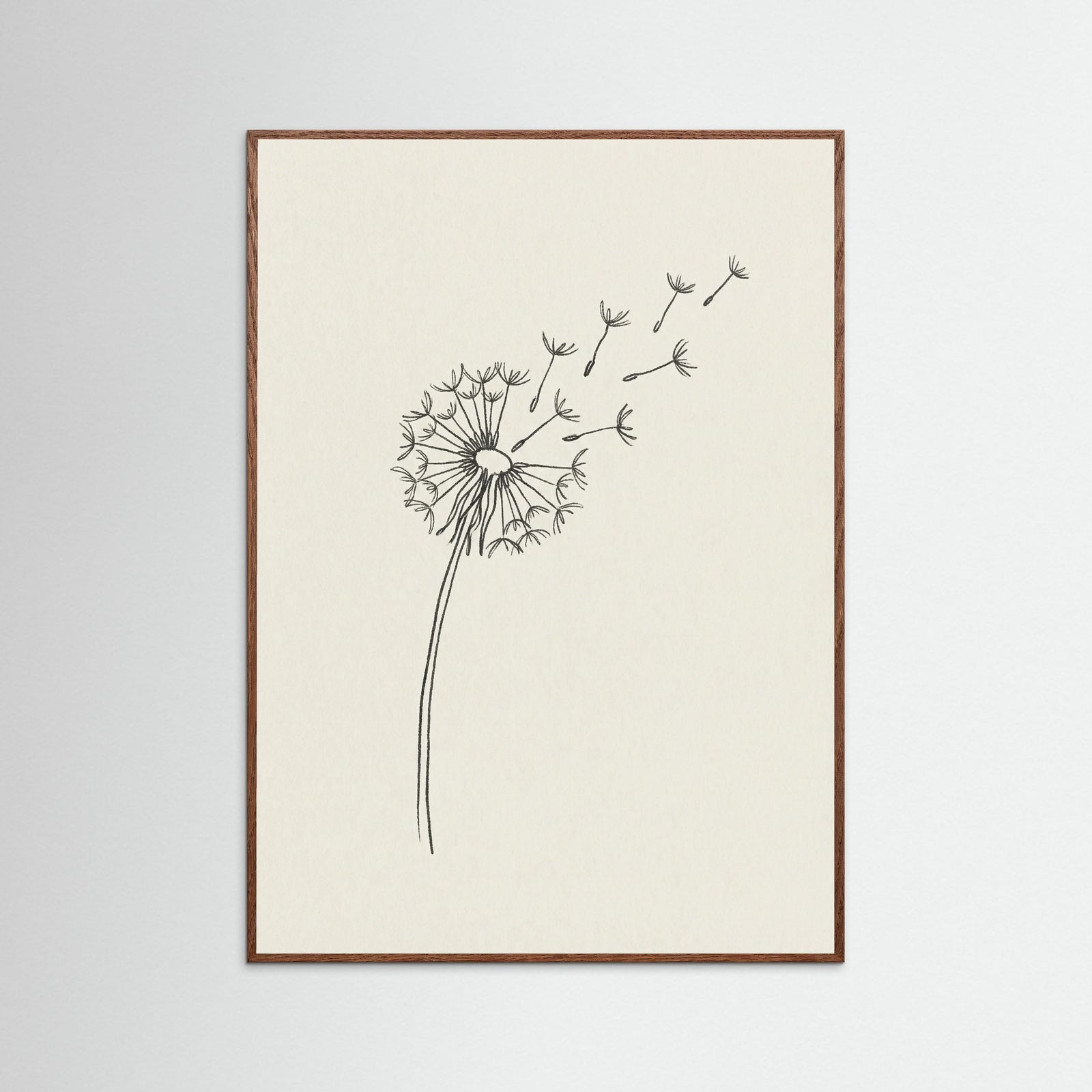 Oak Dark Minimalist Peace Dove