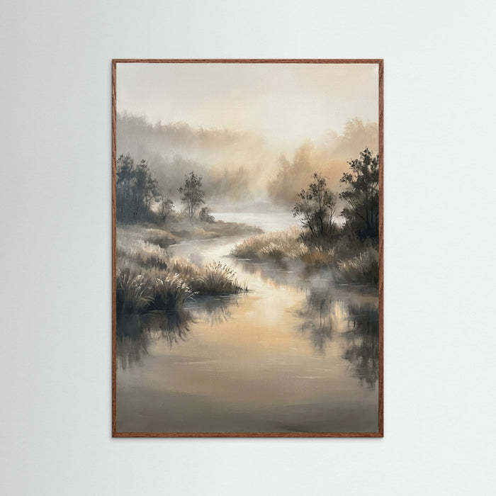 Oak Dark Misty Dawn Forest