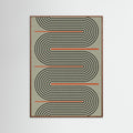 Oak Dark Modern Contemporary Balance No.1 Poster