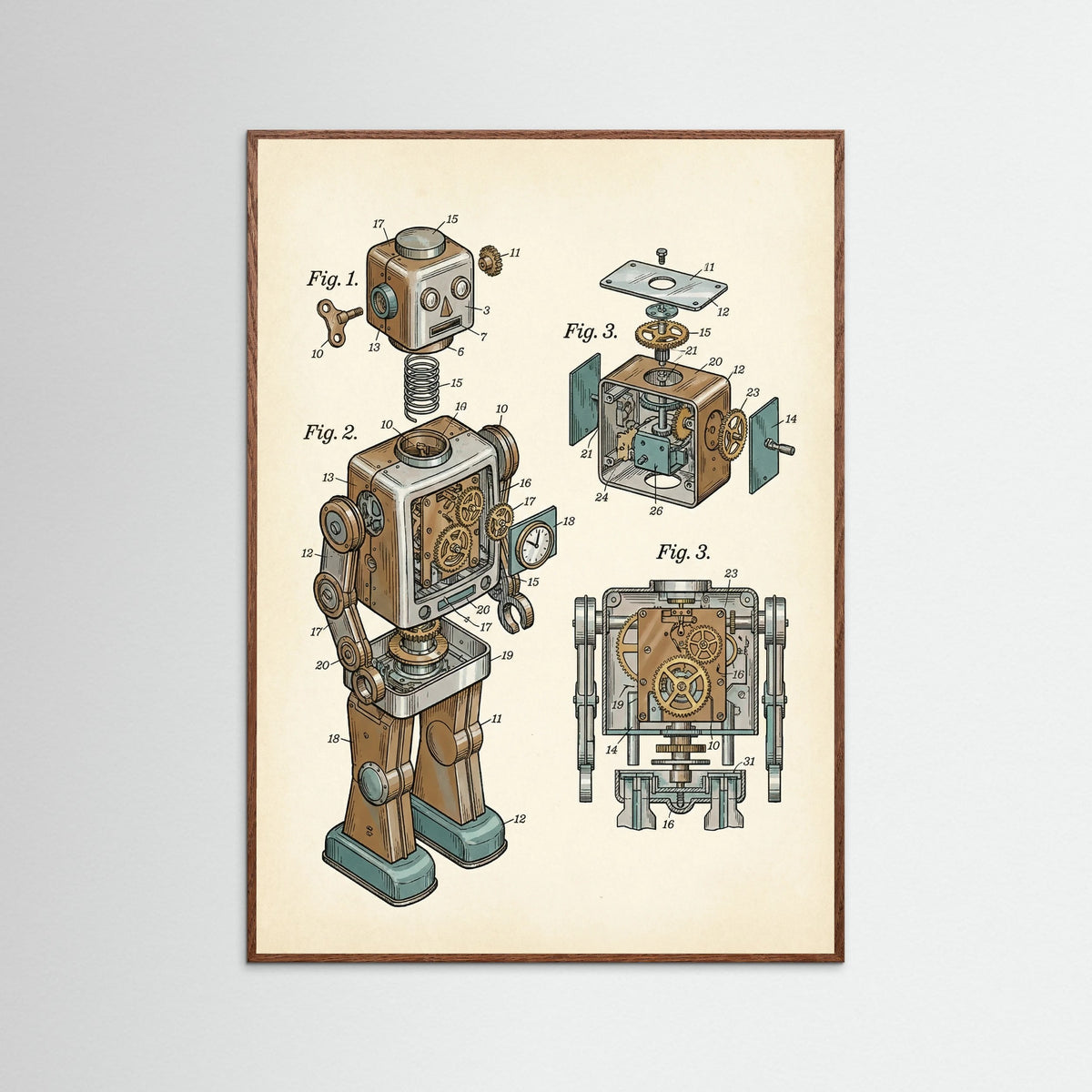 Oak Dark Modular Toy Blueprint