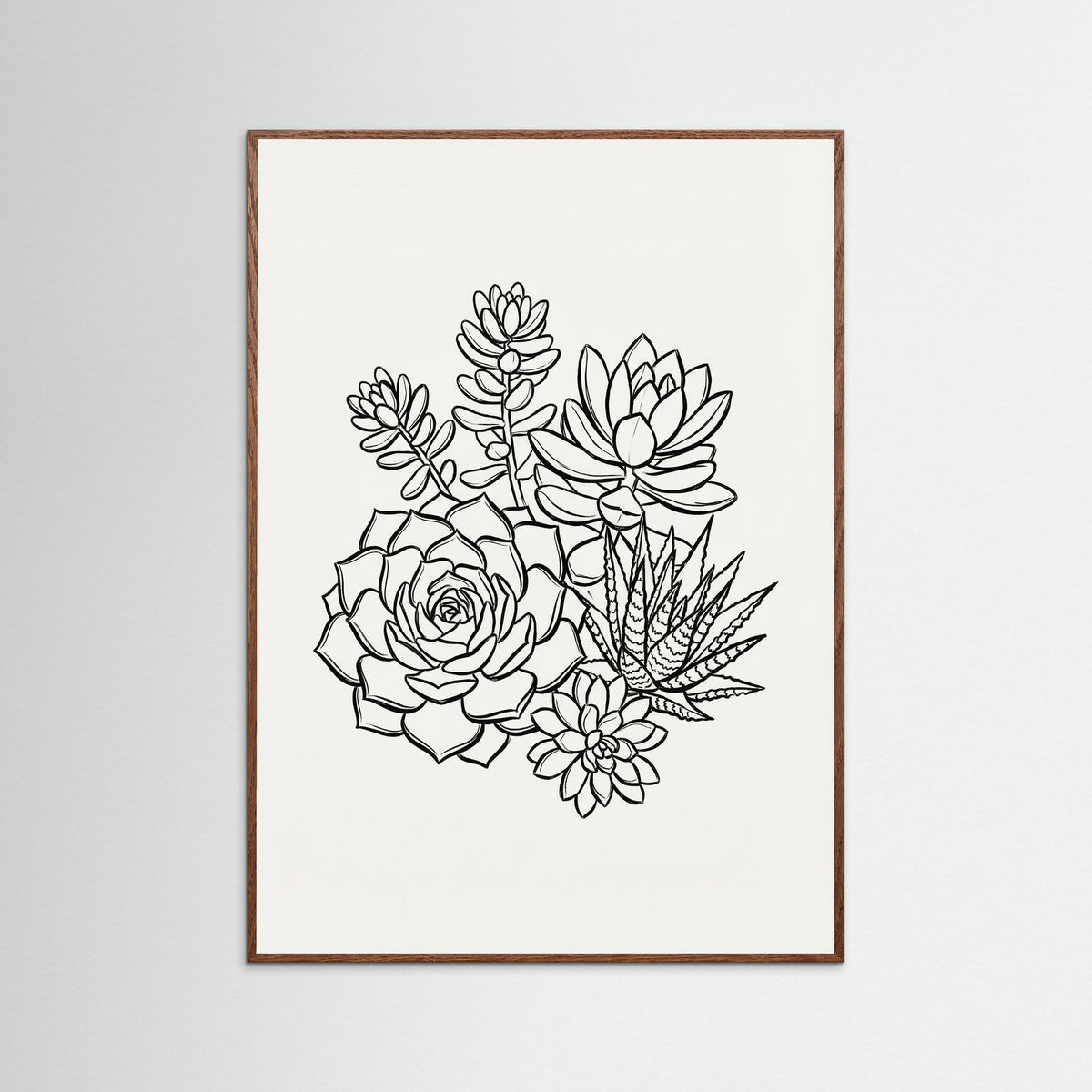 Oak Dark Monochromatic Bouquet