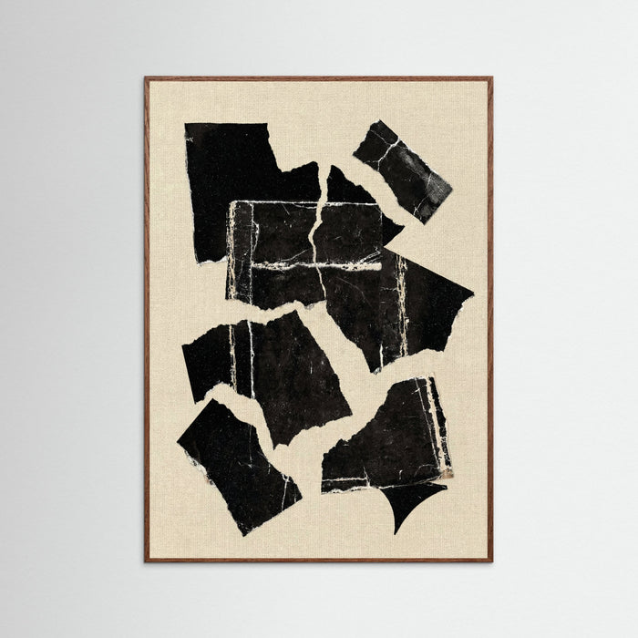 Oak Dark Monochrome Abstraction