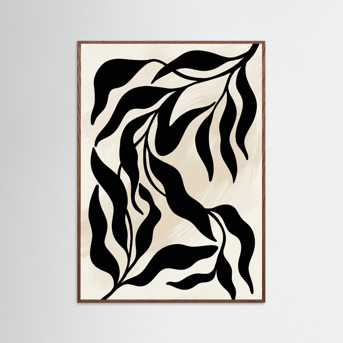 Oak Dark Monochrome Flora