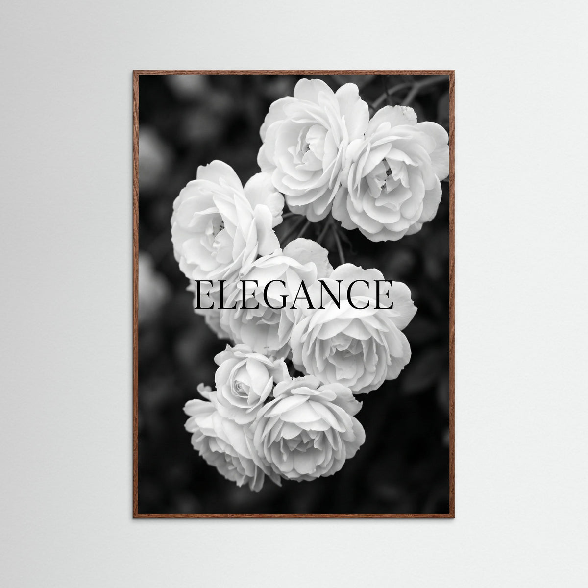 Oak Dark Monochrome Lilies