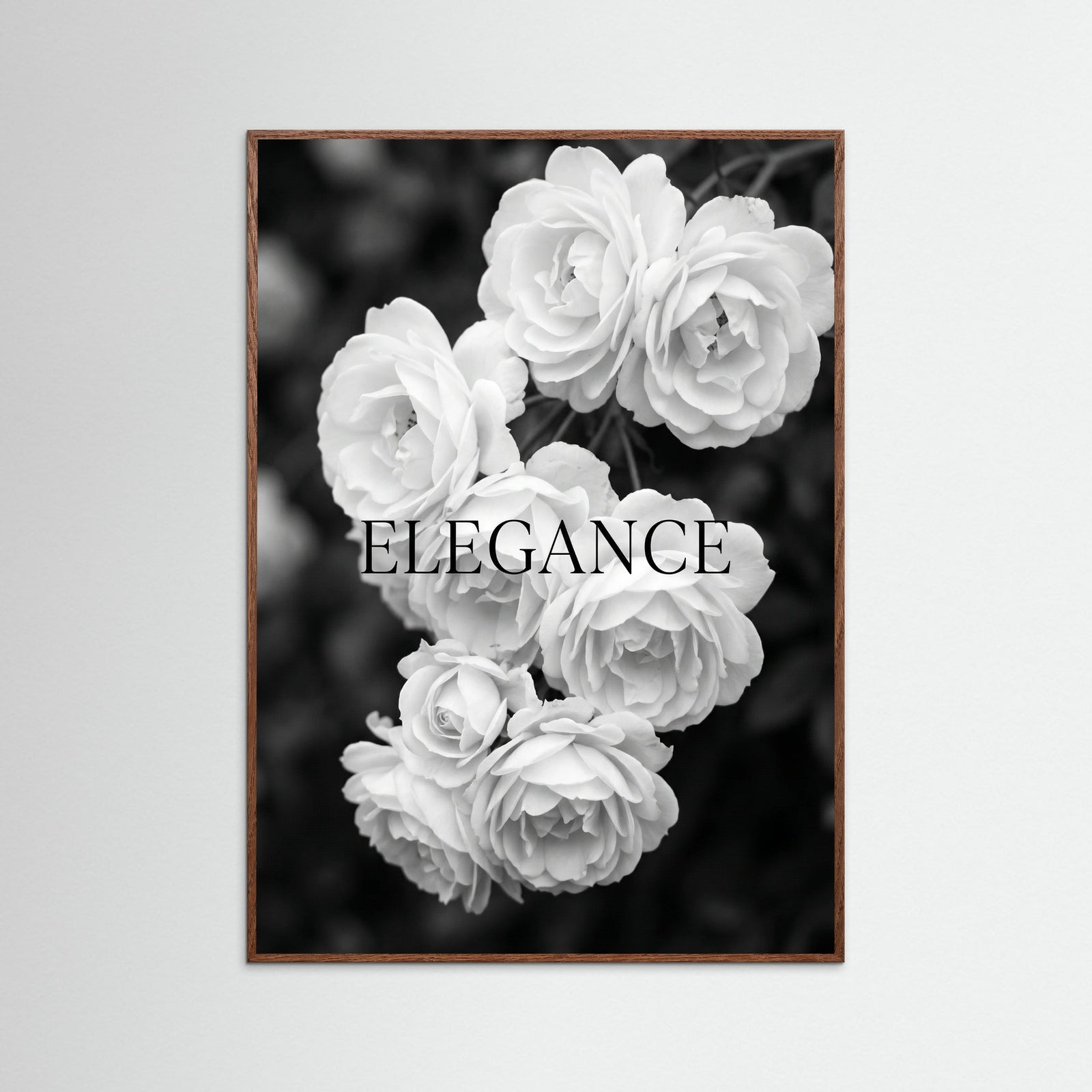 Oak Dark Monochrome Lilies