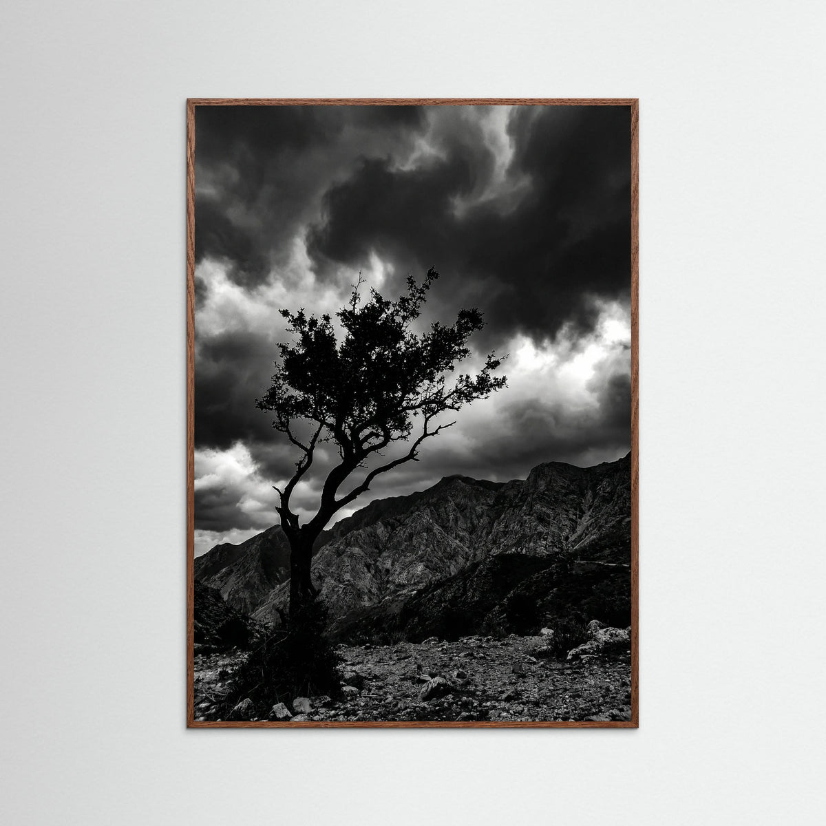 Oak Dark Monochrome Seascape