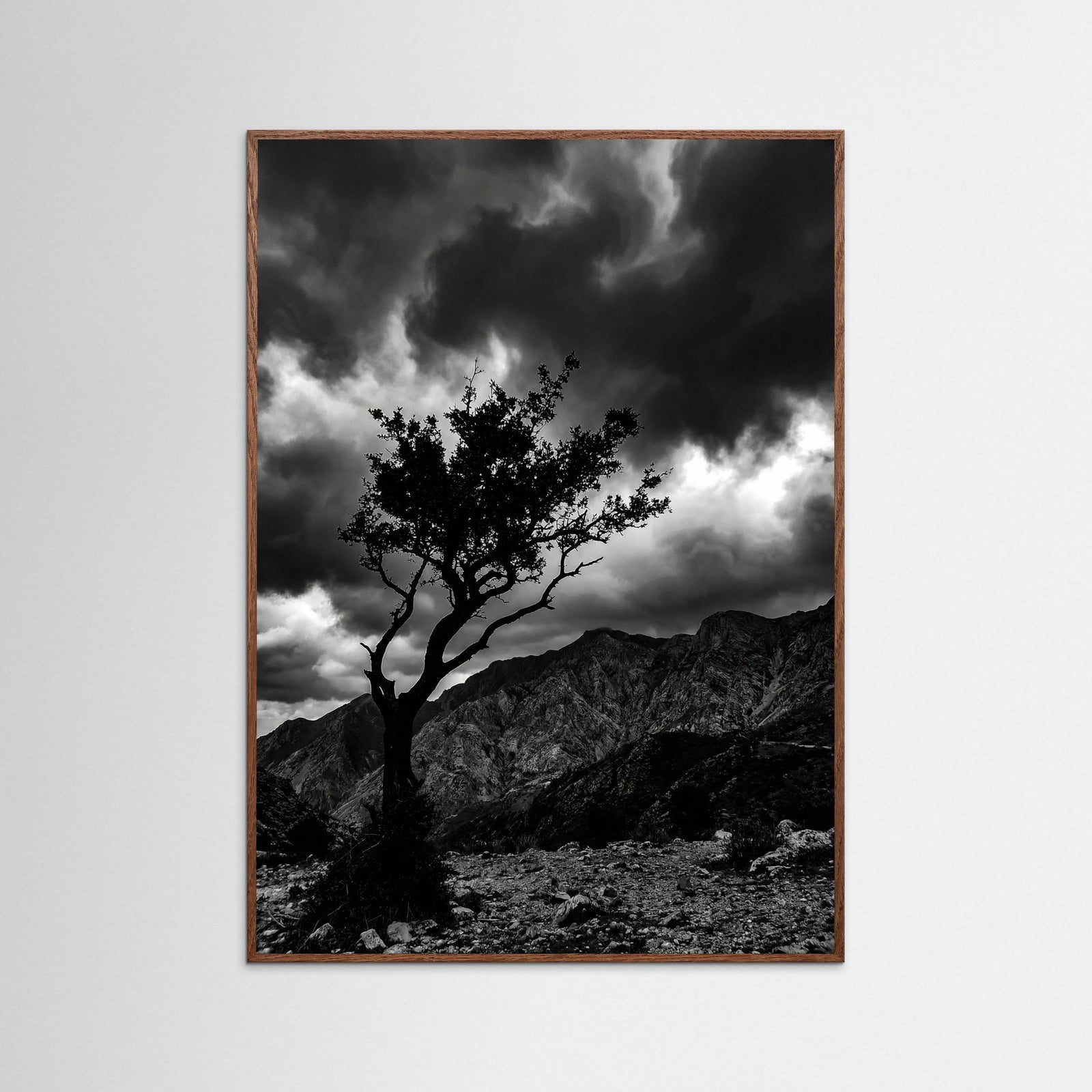 Oak Dark Monochrome Seascape