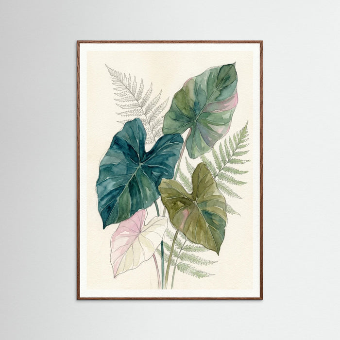 Oak Dark Monstera Depths