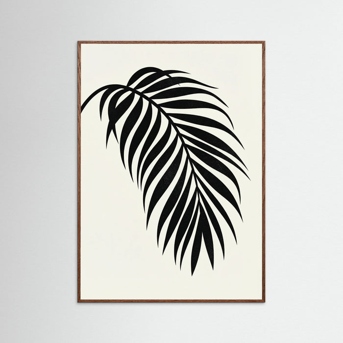 Oak Dark Monstera Silhouette