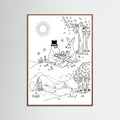 Oak Dark Moomins Bloom