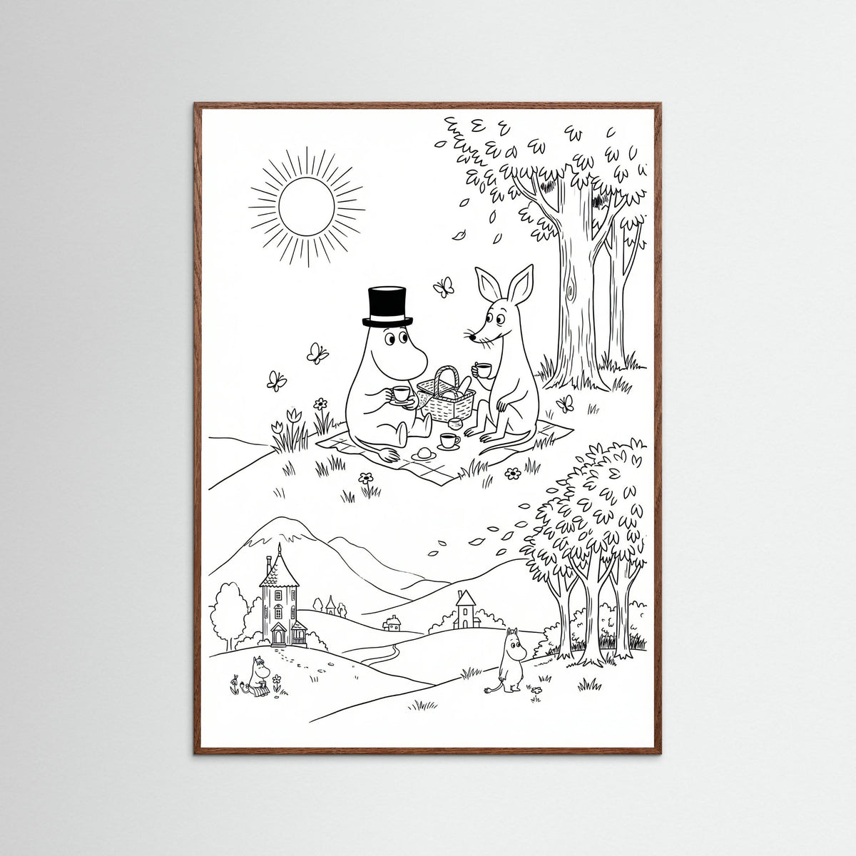 Oak Dark Moomins Bloom