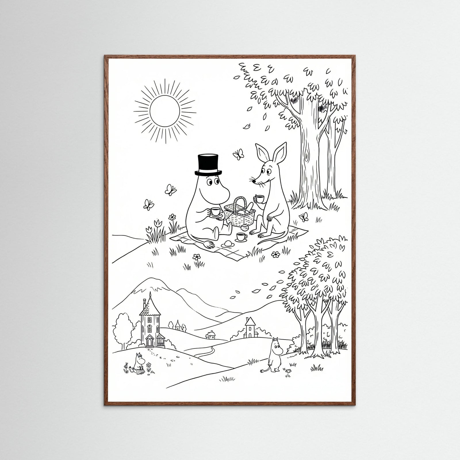 Oak Dark Moomins Bloom