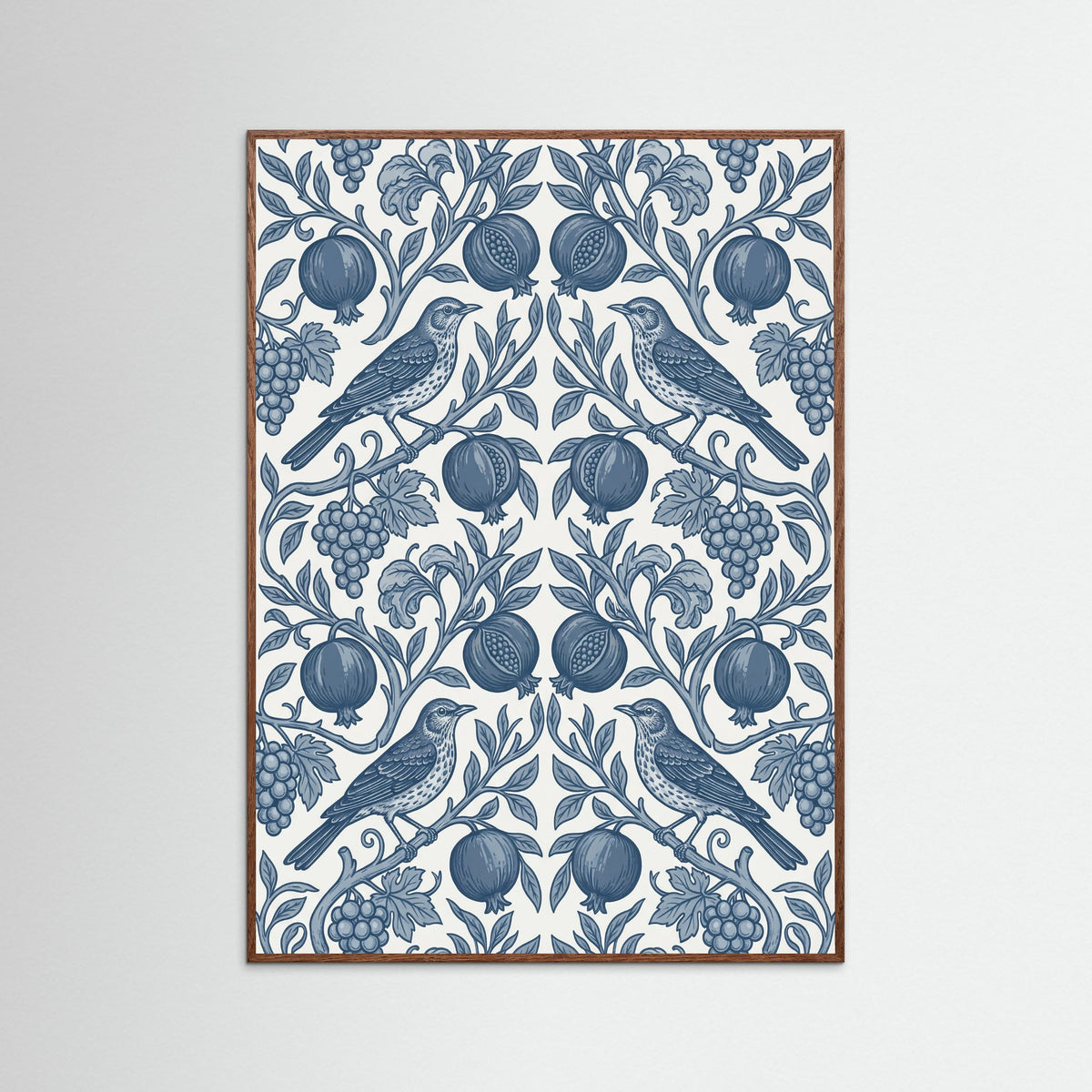 Oak Dark Morrisian Bloom Blue