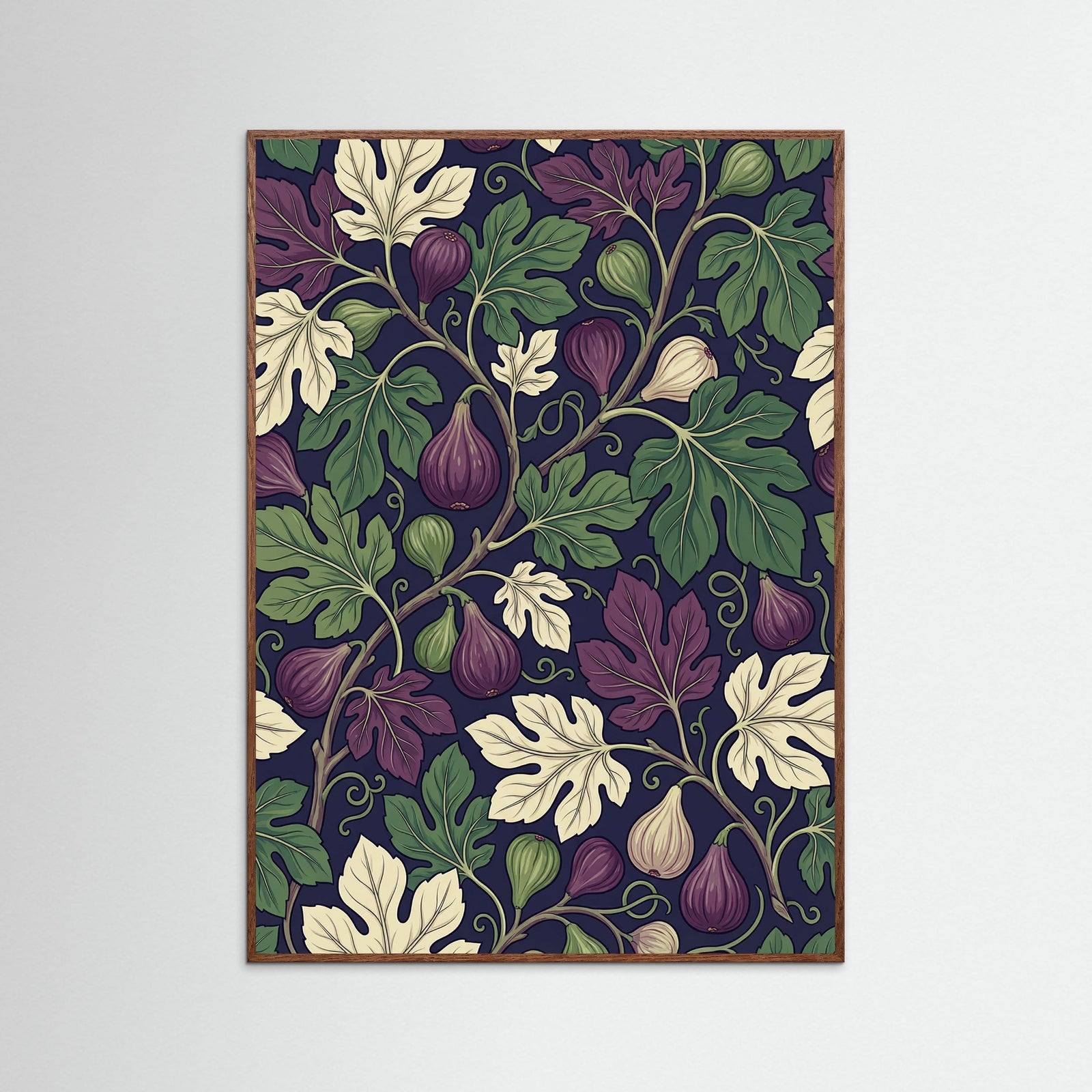 Oak Dark Morrisian Poppies