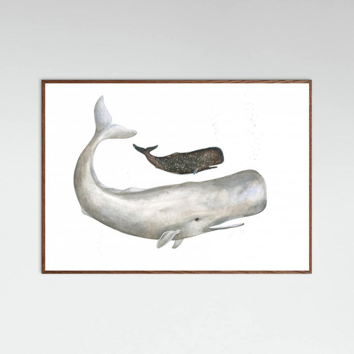 Poster Mother and Baby Sperm Whale – poster e stampa artistica