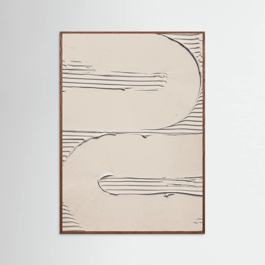 Mud Texture 11 Beige Poster – plakat og kunsttryk