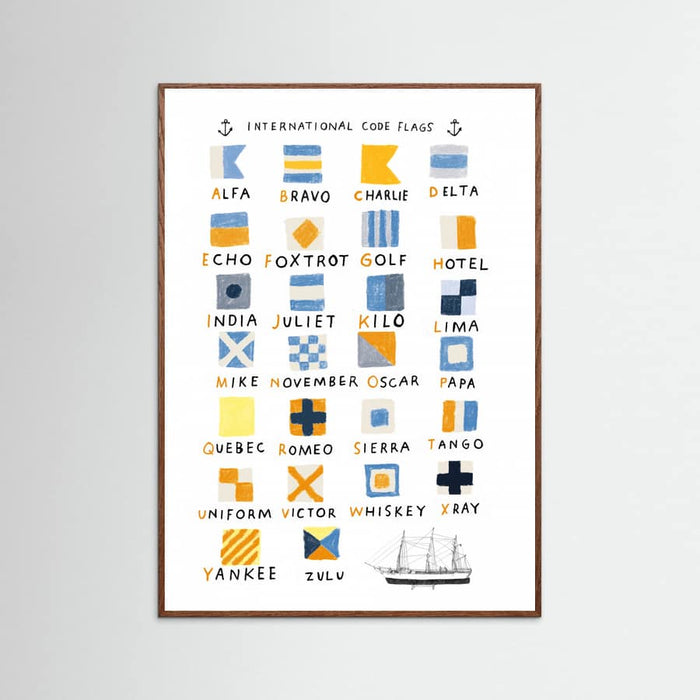 Nautical Flags Poster – Poster und Kunstdruck
