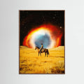Oak Dark Nebula Cowboy Poster