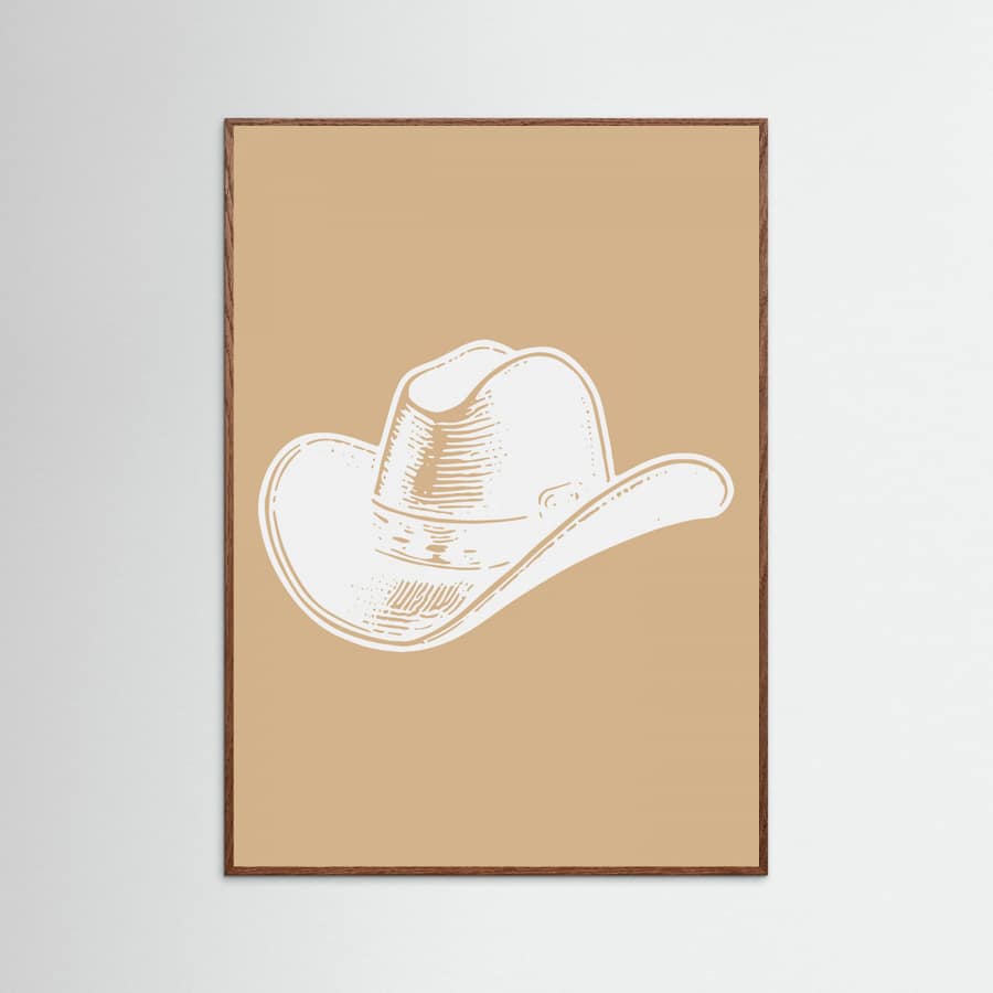 Plakat Neutral Cowboy Hat – plakat i druk artystyczny