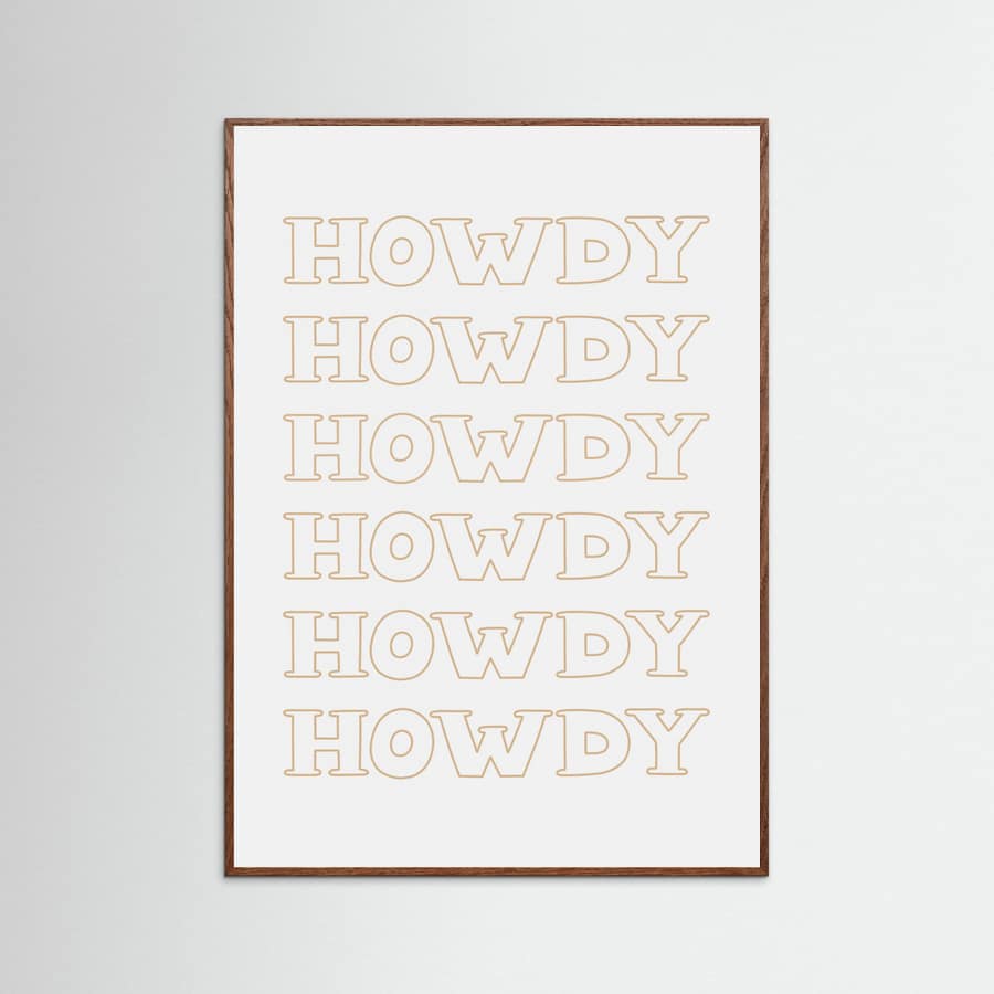 Plakat Neutral Howdy – plakat i druk artystyczny
