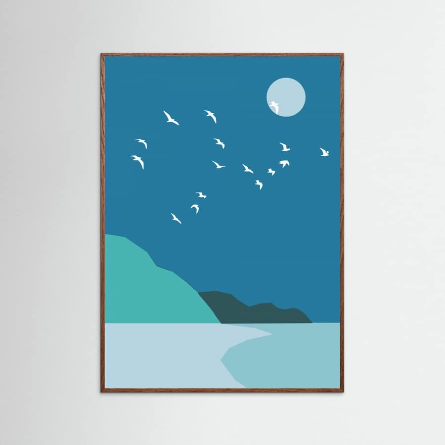 Night Flock Poster – poster and art print