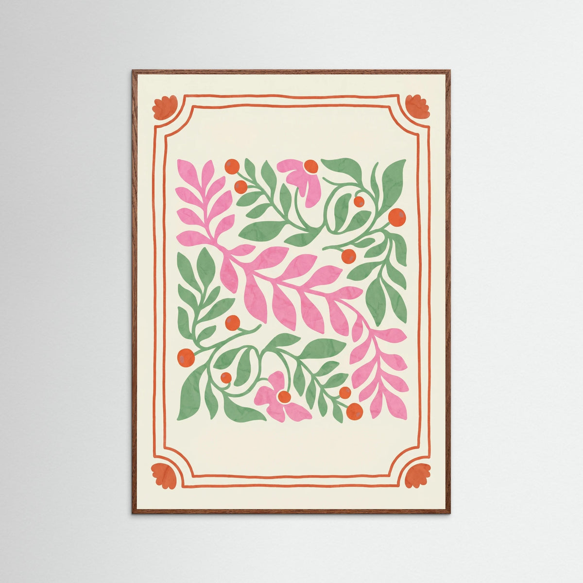 Oak Dark Nostalgic Pink Bloom