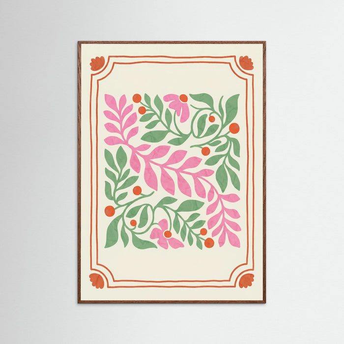 Oak Dark Nostalgic Pink Bloom