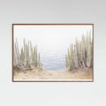 Oak Dark Ocean Cactus Poster