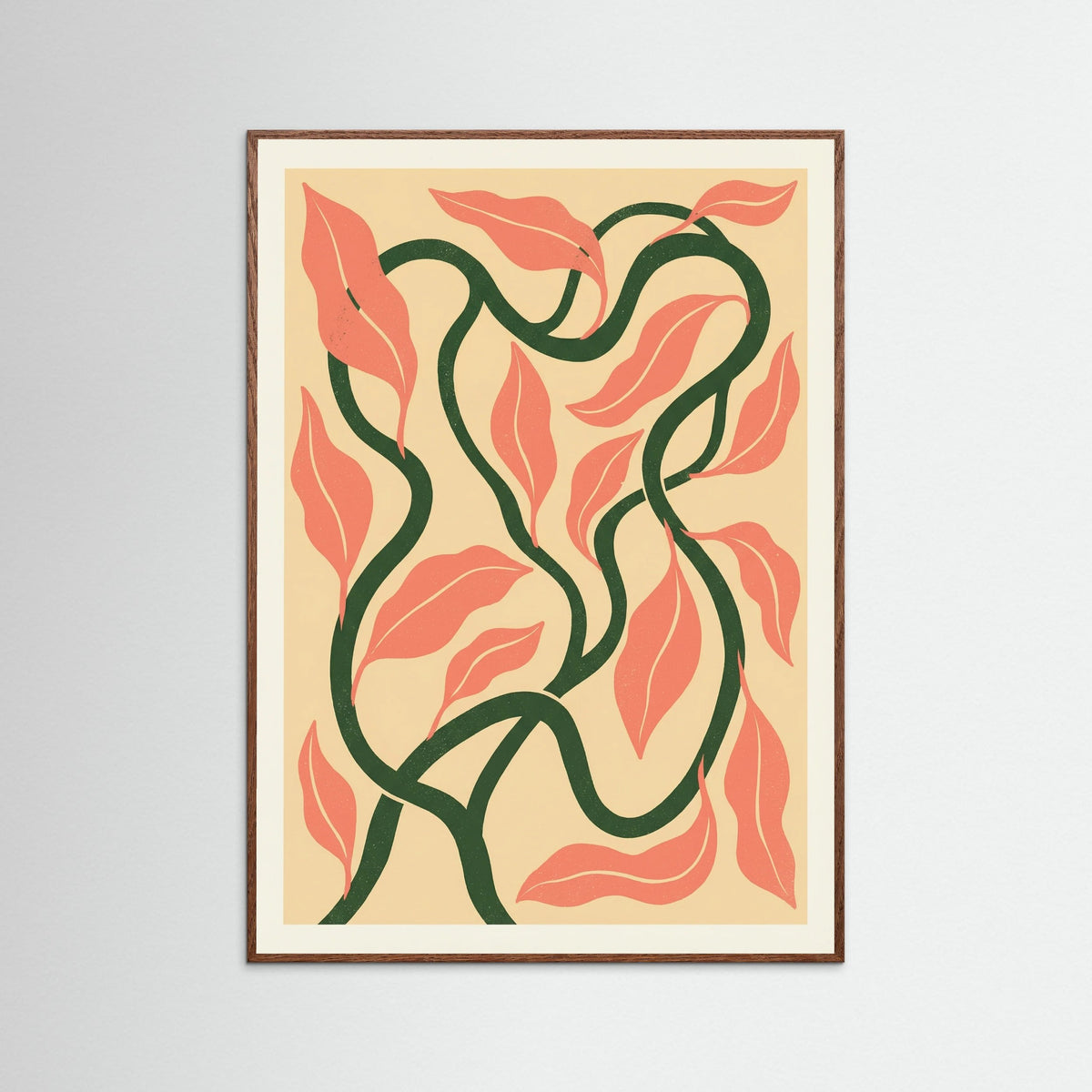 Oak Dark Orange Blossom Sky