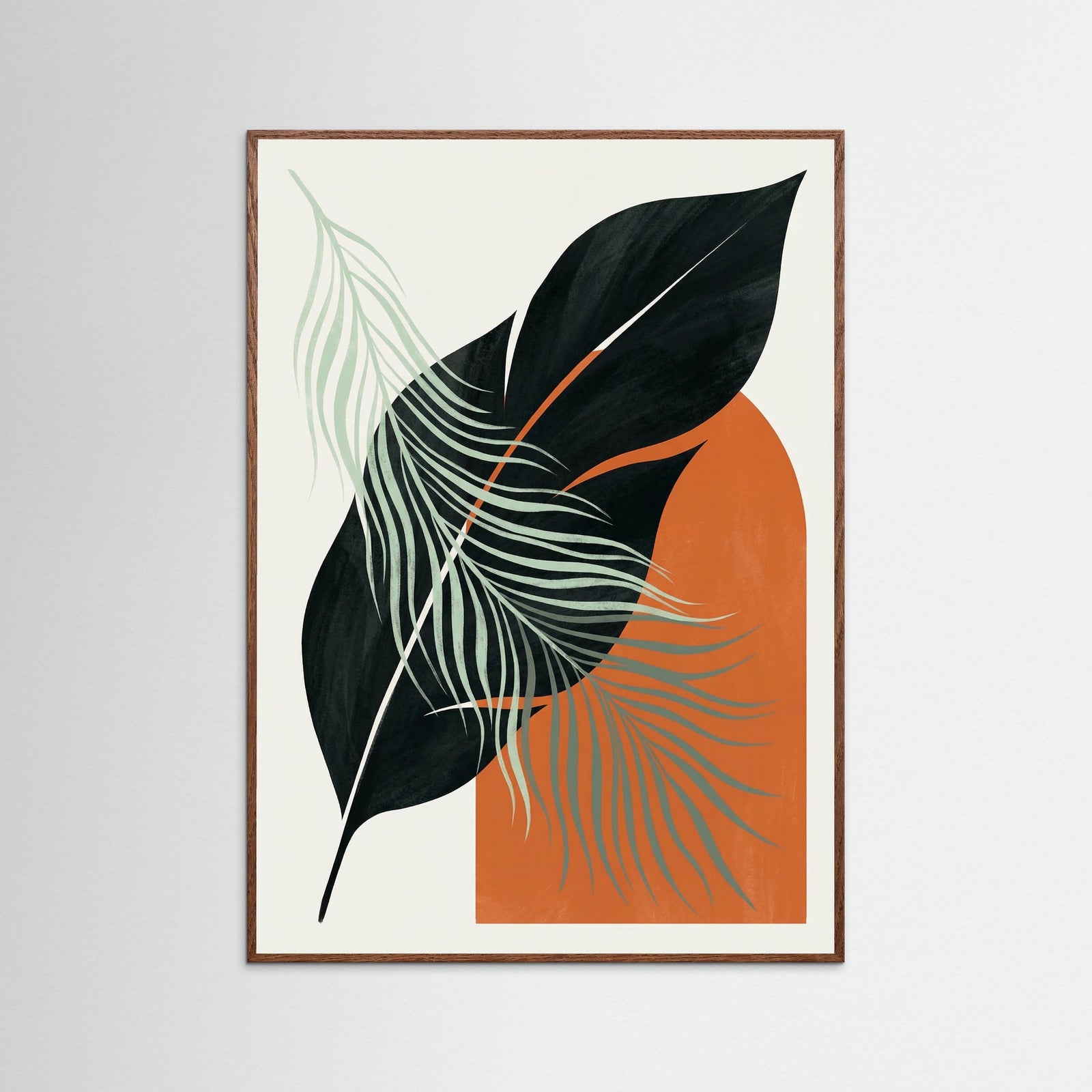 Oak Dark Organic Abstract Foliage