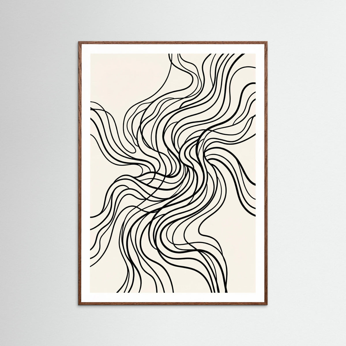 Oak Dark Organic Flow Black