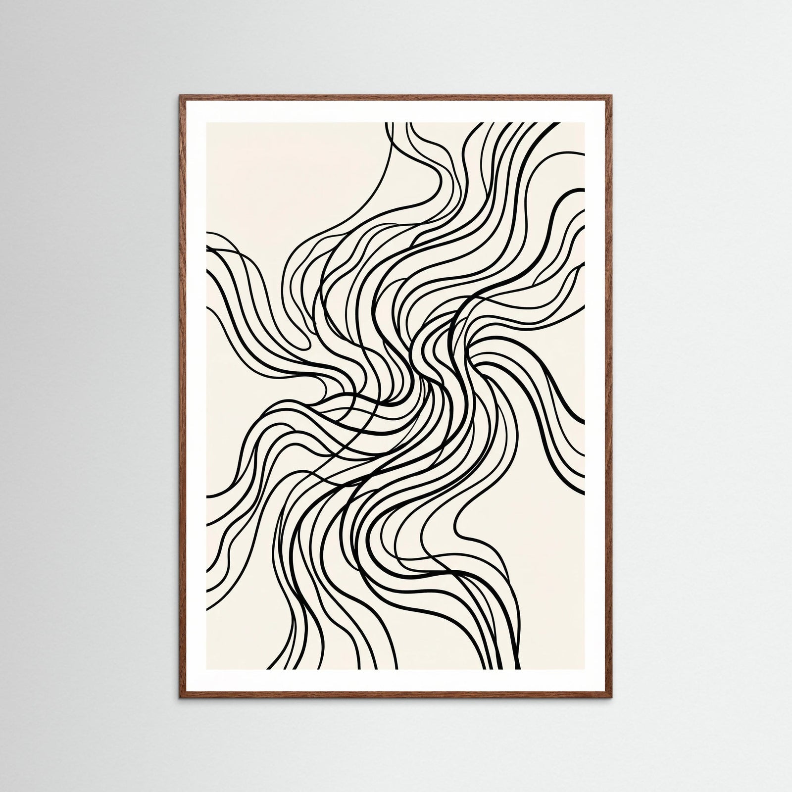 Oak Dark Organic Flow Black