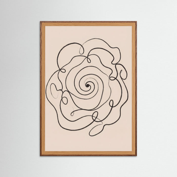 Oak Dark Organic Flow Black