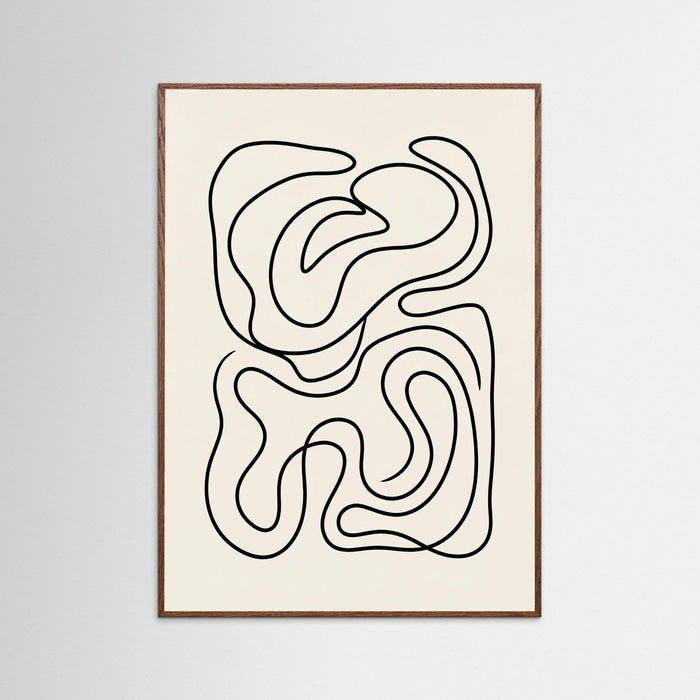 Oak Dark Organic Flow Black