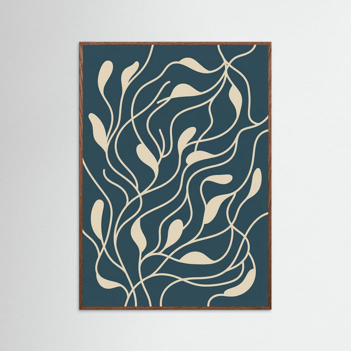 Oak Dark Organic Flow Blue