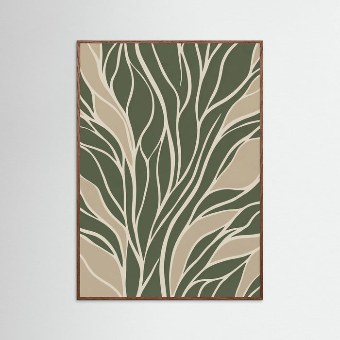 Oak Dark Organic Flow Green