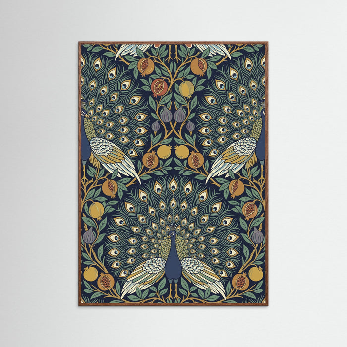 Oak Dark Ornate Botanical Tapestry