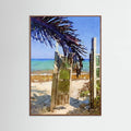 Palm Leaf Beach Poster – poster och konsttryck