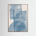 Paper Blue Collage No.2 Poster – poster and art print